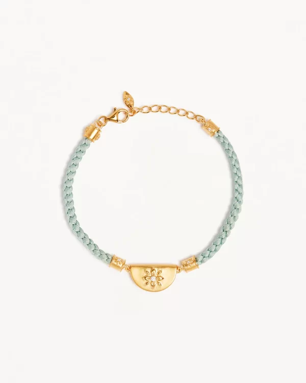Lotus Blue Cord Bracelet