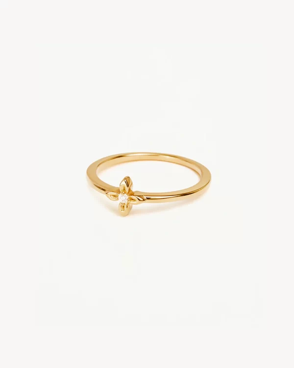 Gold Vermeil Live in Light Ring