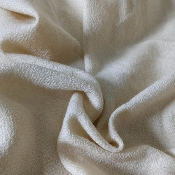 Woolen fabric – White