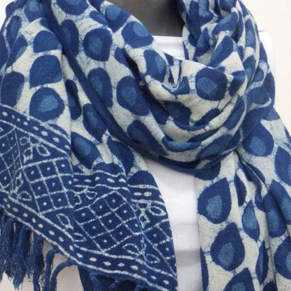 Cotton Indigo Scarf-1 (2)