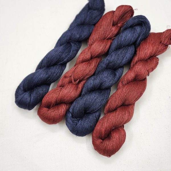 No-135-Dye-Lea 15 Linen Dyed Coloured Yarns